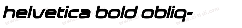 helvetica bold obliq字体转换
